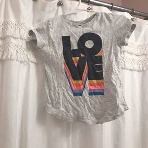 Old Navy Grey Love Tee